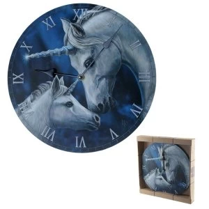 Image of Fantasy Sacred Love Unicorn Wall Clock