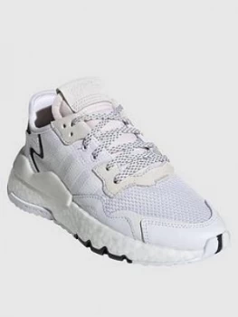 Image of Adidas Originals Junior Nite Jogger Trainers - White