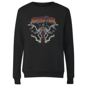 Image of Jurassic Park Raptor Twinz Womens Sweatshirt - Black - L