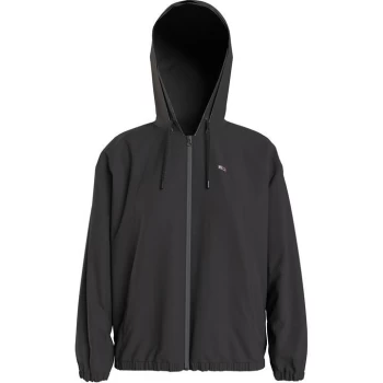 Image of Tommy Jeans Yoke Tape Wind Breaker Jacket - BDS BLACK