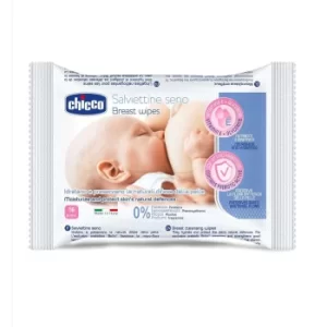 Image of Chicco Wipes Breast Detergents and Moisturizers 16 Wipes