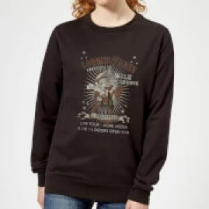Image of Looney Tunes Wile E Coyote Guitar Arena Tour Womens Sweatshirt - Black - S