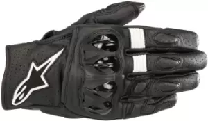 Image of Alpinestars Celer V2 Gloves, black-white Size M black-white, Size M