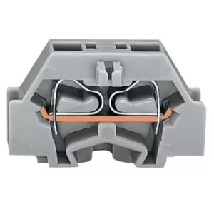 Image of WAGO 261-301 2 Conductor Fixing Flanges Terminal Block Grey