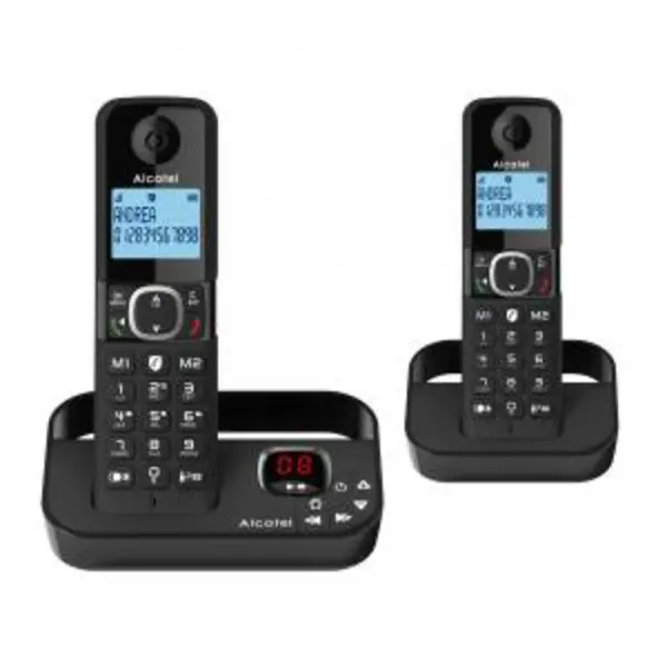 Image of Alcatel F860 Voice TAM Cordless Dect Phone Twin Handsets