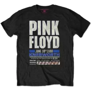 Image of Pink Floyd - Knebworth '90 Red Unisex XX-Large T-Shirt - Black
