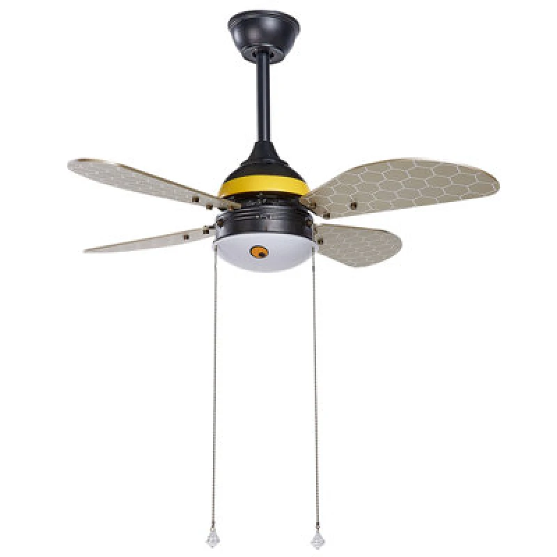 Image of Beliani Ceiling Fan With Light Dolores LED Yellow