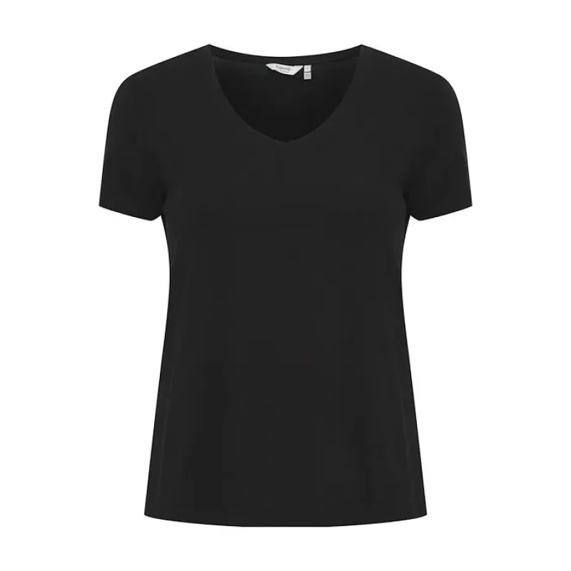 Image of b.Young Womens v-neck T-Shirt b.young byrexima Noir Female M