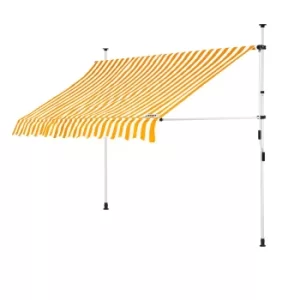 Image of Clamp Awning Yellow/White 250cm