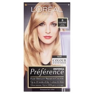 Image of Preference Infinia 8 California Natural Mid Blonde Hair Dye Blonde