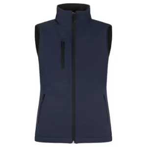 Image of Clique Womens/Ladies Softshell Panels Gilet (M) (Dark Navy)
