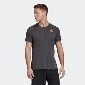 Image of adidas adidas Mens Primegreen Adi Runner T-Shirt - Dgh Solid Grey