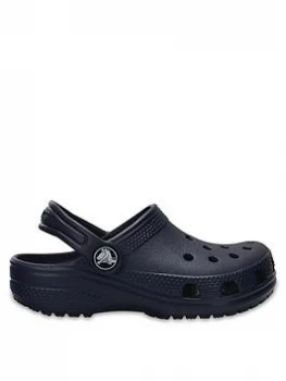 Image of Crocs Boys Classic Clog, Navy, Size 4 Younger