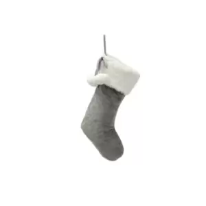 Image of Festive Star Emb Stock 24 - Grey