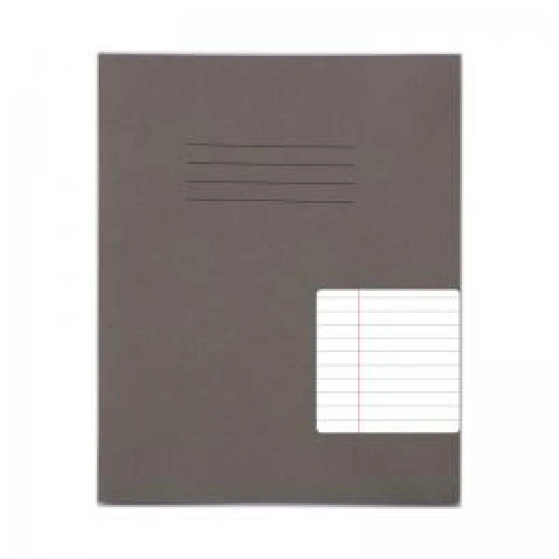 Image of RHINO 8 x 6.5 Exercise Book 48 Page, Grey, F8M (Pack of 10)