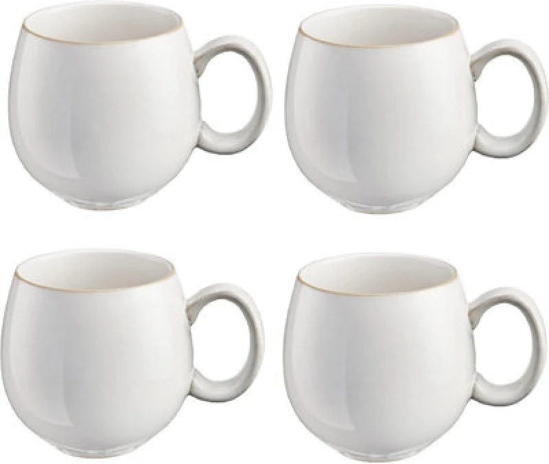 Image of Cooks Professional Nordic Stoneware Set of 4 - Mugs in White White unisex