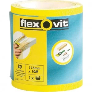 Image of Flexovit High Performance Sanding Roll 115mm 50m 80g