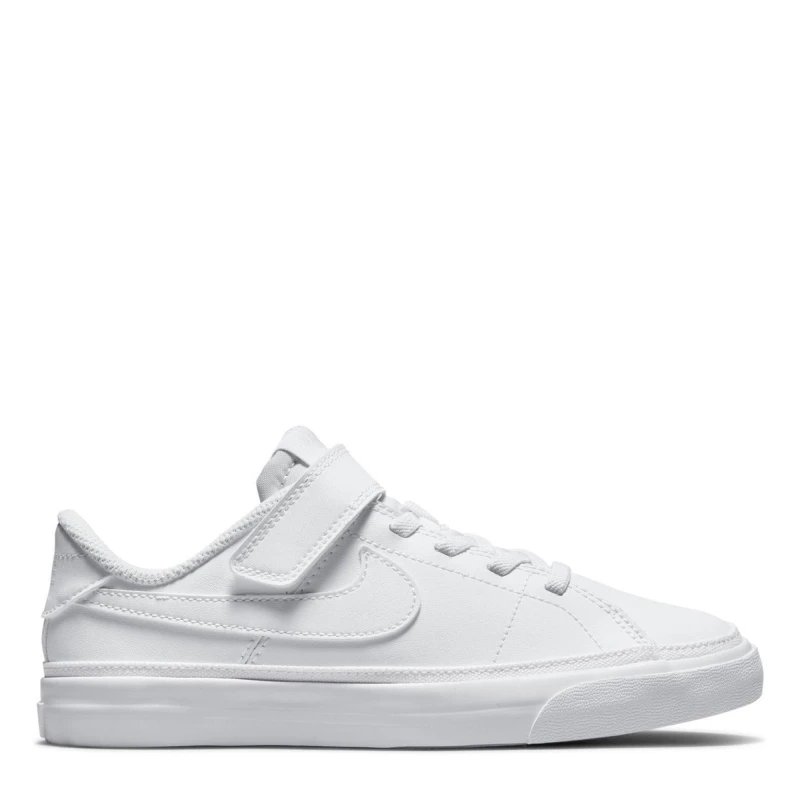 Image of Nike Court Legacy Little Kids Shoe White/White male C10 (27.5)