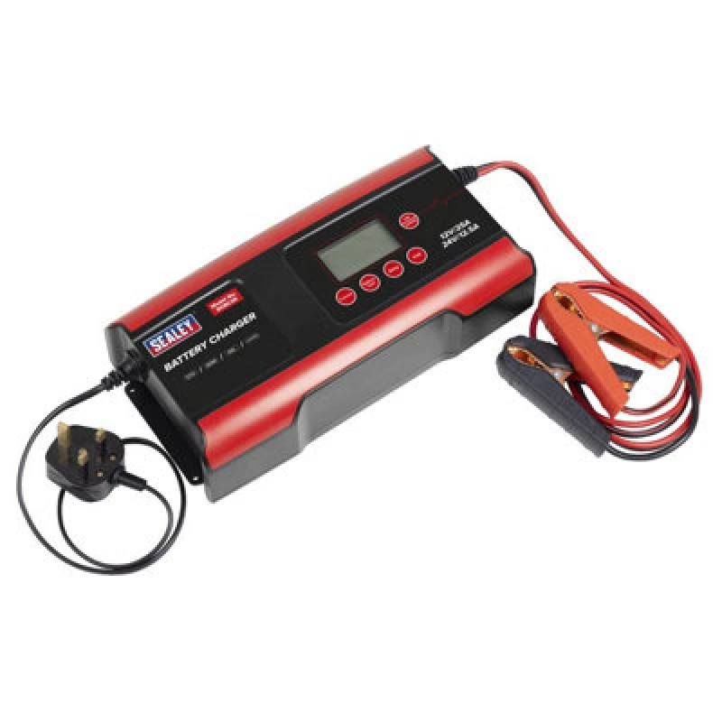 Image of Sealey SCBC25 Compact Smart 25amp Battery Charger and Maintainer 12v or 24v SCBC25
