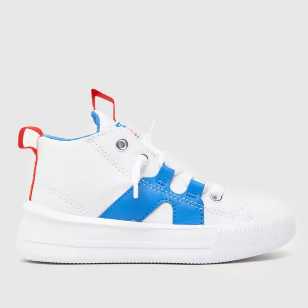 Image of Converse white & blue all star ultra easy on Boys Junior trainers