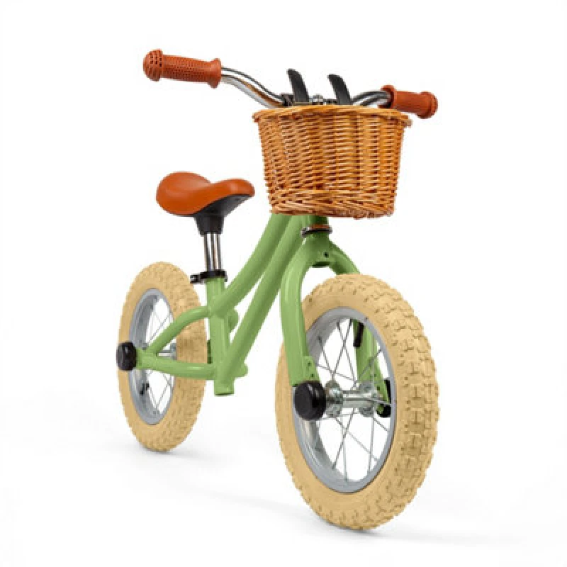 Image of Green Balance Bike with Basket