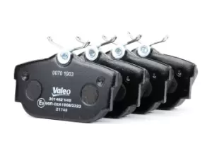 Image of VALEO Brake pad set 301482 Brake pads,Brake pad set, disc brake VW,Transporter IV Bus (70B, 70C, 7DB, 7DK, 70J, 70K, 7DC, 7DJ)