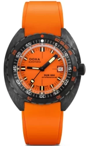 Image of Doxa Watch SUB 300 Carbon COSC Professional Rubber