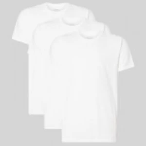 Image of Calvin Klein Mens 3 Pack Crewneck T-Shirts - White - M