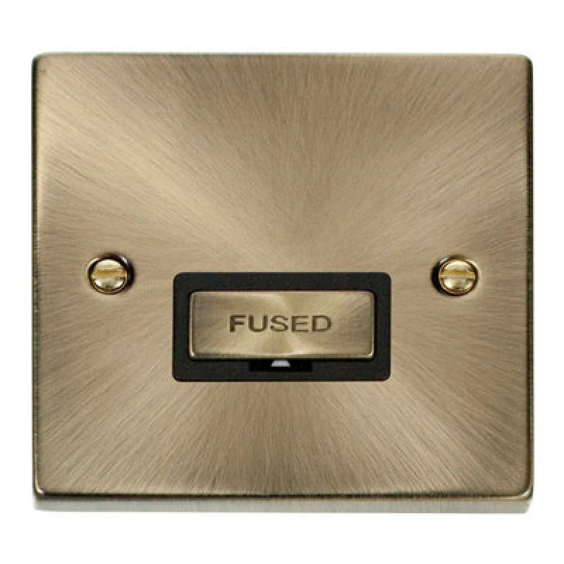 Image of SE Home Antique Brass 13A Fused Ingot Connection Unit Gold unisex