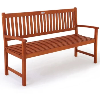 Image of Garden Bench Wooden 2 3 Seater Maxima FSC -Certified Eucalyptus Wood 5ft - Deuba
