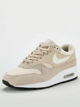 Image of Nike Air Max 1 BeigeWhite BeigeWhite Size 3 Women