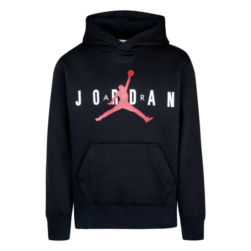 Image of Air Jordan Kids Jumpman Hoodie Black male 10-12YR