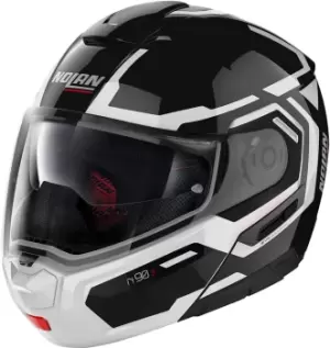 Image of Nolan N90-3 Driller N-Com Helmet, black-white, Size S, black-white, Size S