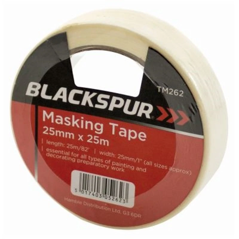 Image of Blackspur Masking Tape 25Mm X 25M 53195AWUK