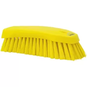Image of Vikan Washing brush, L, hard, pack of 15, yellow