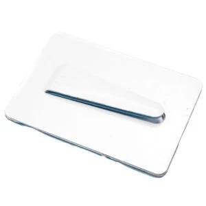 Image of BQ White 8mm Self Adhesive Cable Clips Pack of 10