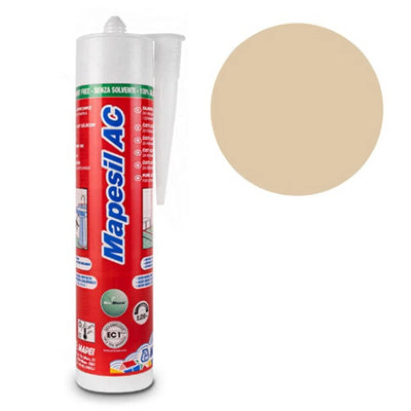 Image of Mapei Mapesil Ac Mould Resistant Silicone 138 Almond 310Ml