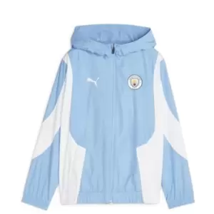 Image of Puma Manchester City Anthem Jacket Juniors - Blue