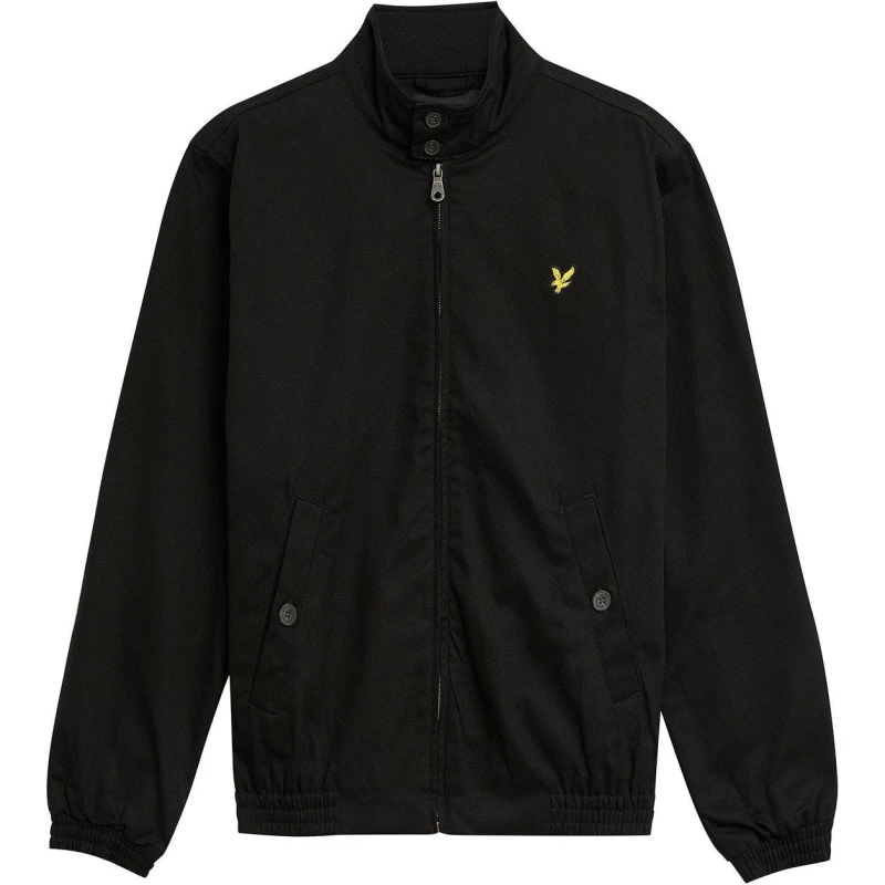 Image of Lyle and Scott Mens Long Sleeve Zip Harrington Jacket Black Z865 male XL