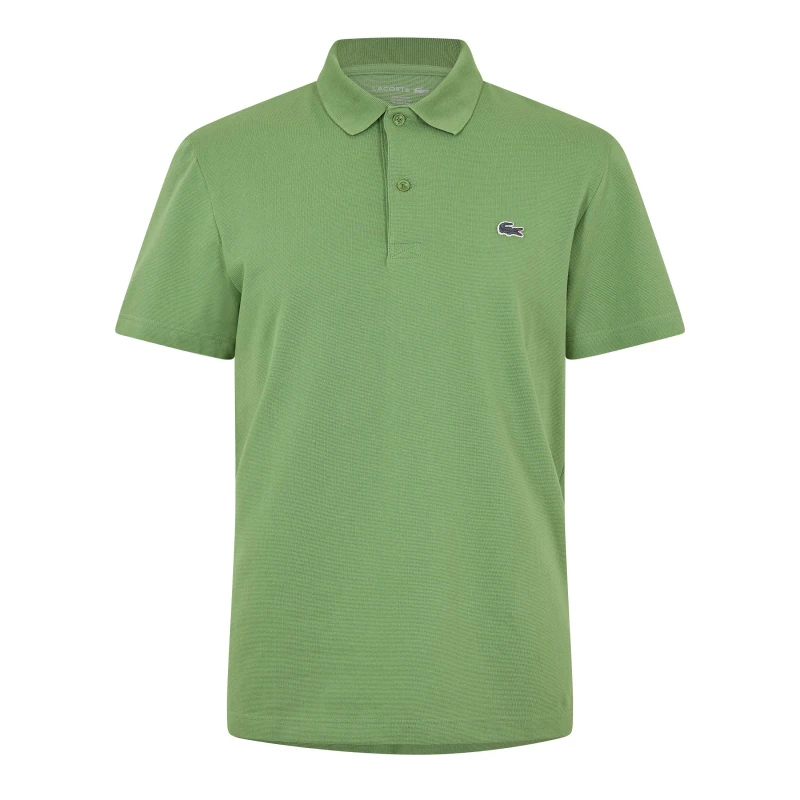 Image of Lacoste Mens Regular Fit Short Sleeve Polo Shirt Green 02M male M