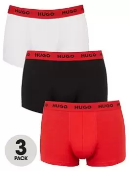 Image of HUGO Bodywear 3 Pack Trunks - Multi, Size XL, Men