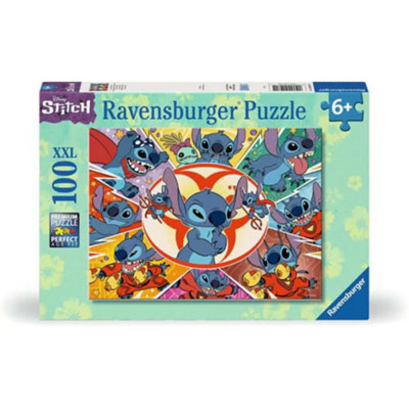 Image of Ravensburger Disney Stitch, XXL 100 Piece Jigsaw Puzzle One Colour VUJVN Unisex