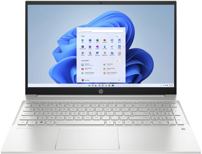 Image of HP Pavilion 15-eh3001na 15.6" Laptop - AMD Ryzen 7, 512GB SSD, 16GB RAM - Silver
