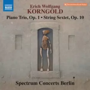 Image of Erich Wolfgang Korngold Piano Trio Op 1/String Sextet Op 10 by Erich Wolfgang Korngold CD Album
