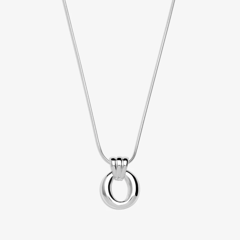 Image of Simply Silver Sterling Silver 925 Polished Door Knocker Pendant Jewellery Sets One Size Silver 72746811000