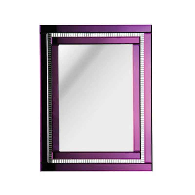 Image of Premier Housewares Carlotta Purple Deco Mirror Purple