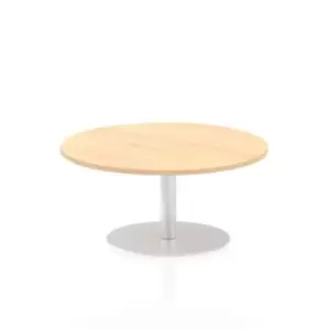 Image of Italia Poseur Table Round 1000 Top 475 High Maple