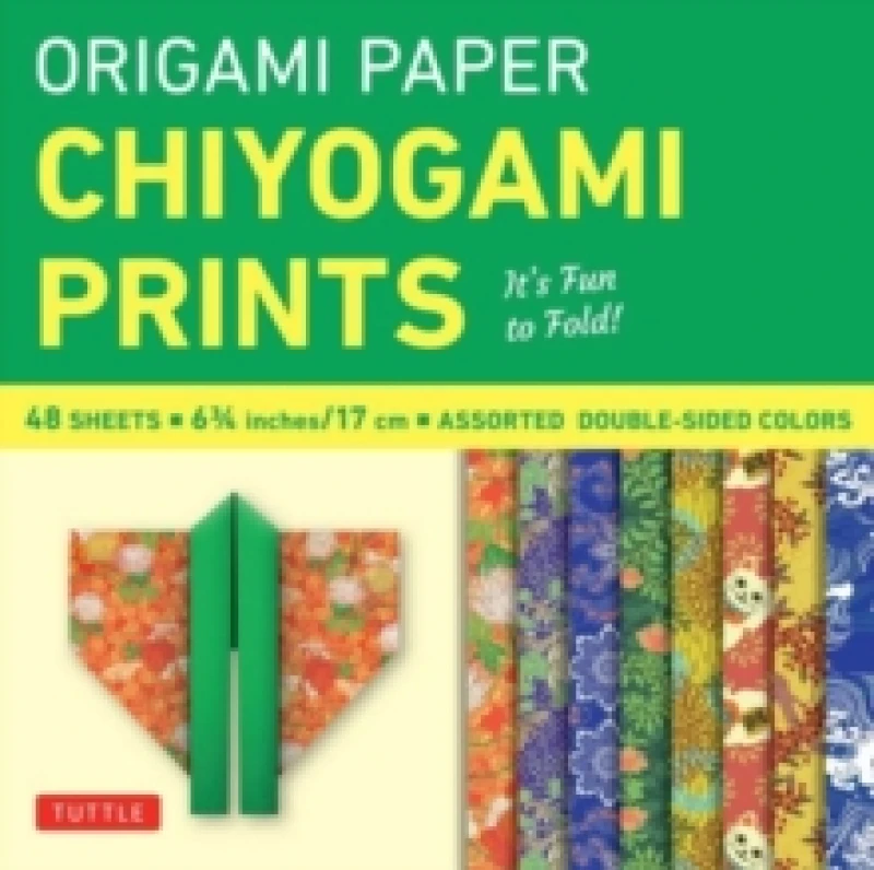 Image of Origami Paper - Chiyogami Prints - 6 3/4" - 48 Sheets : Tuttle Origami Paper: Double-Sided Origami Sheets Printed with 8 Different Patterns (Instructi