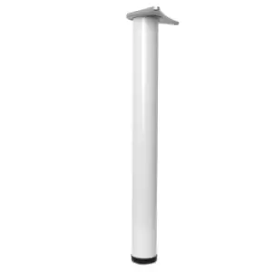 Image of Adjustable Breakfast Bar Worktop Support Table Leg 820mm - Colour White - Pack of 2
