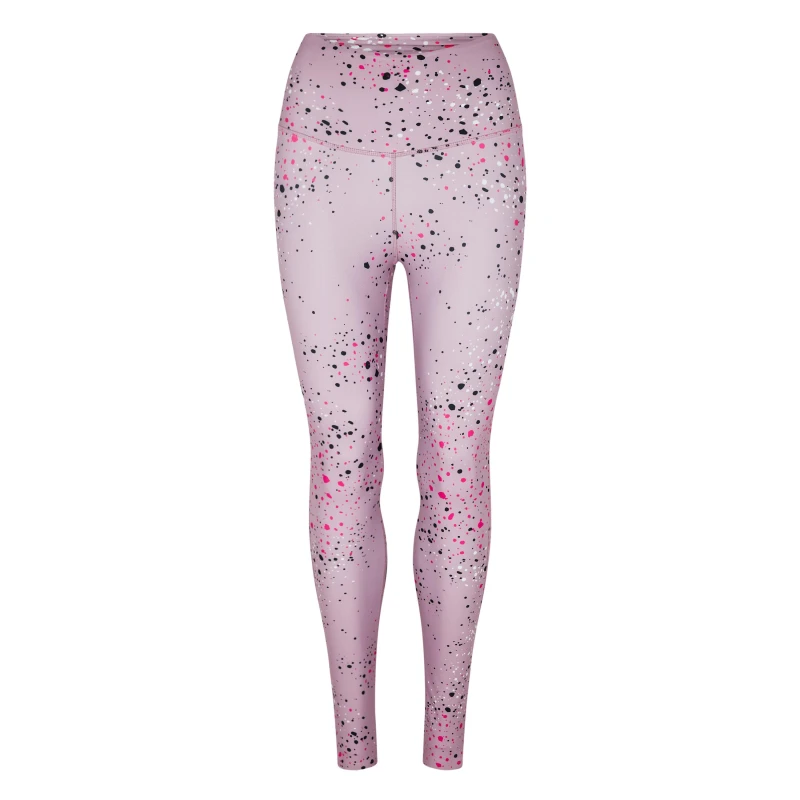 Image of Reebok Lux 2.0 Speckle Modern Safari Leggings Womens Gym Legging - Pink Pink 4